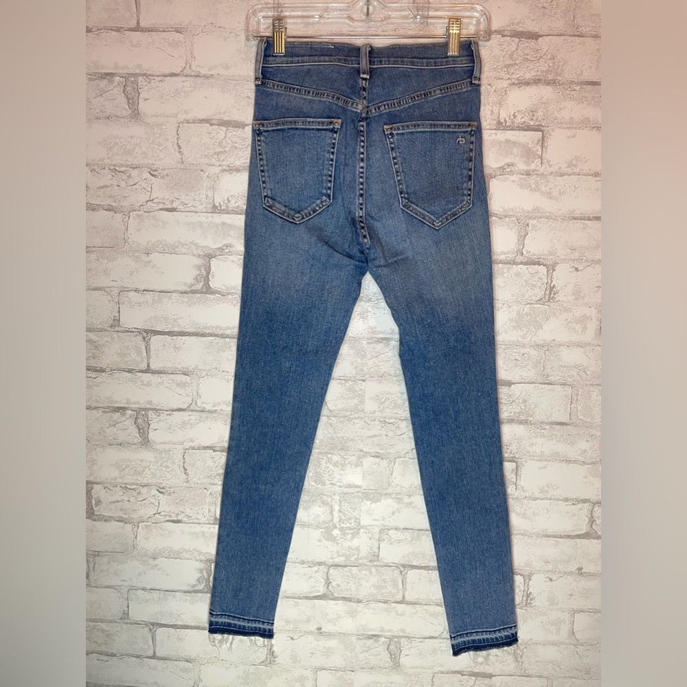 Rag And Bone Patch Work Color Block High Rise Ski… - image 2